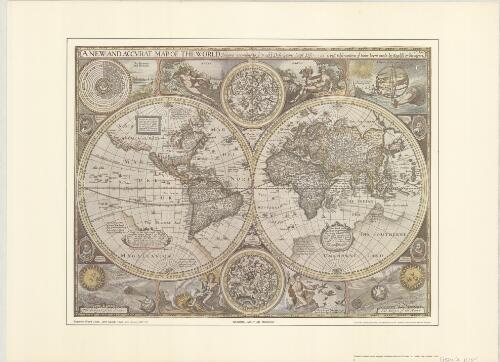 A new and accvrat map of the world [cartographic material] : drawne according to ye truest descriptions latest discoueries & best observations y't have beene made by English or strangers / engraved world chart John Speed 1626 ; National Maritime Museum