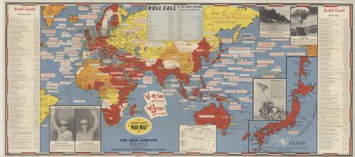 Dated events war map [cartographic material] / C.C. Petersen