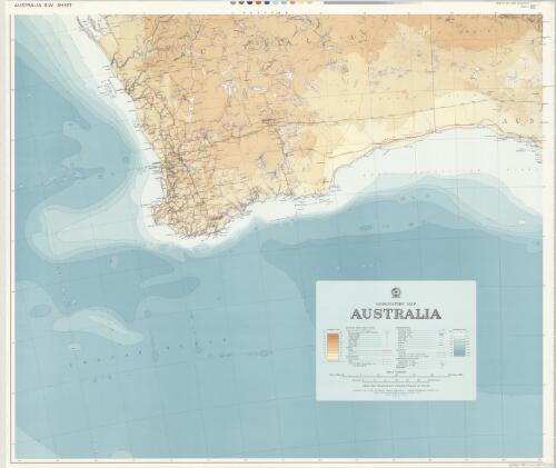 Australia geographic map / produced by the Division of National Mapping, Department of National Development, Canberra A.C.T