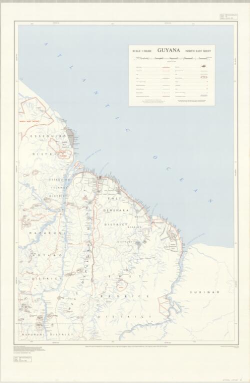 Guyana 1:500,000 / compiled in the Cartographic Division, Lands Dept., Ministry of Agriculture ; Directorate of Overseas Surveys