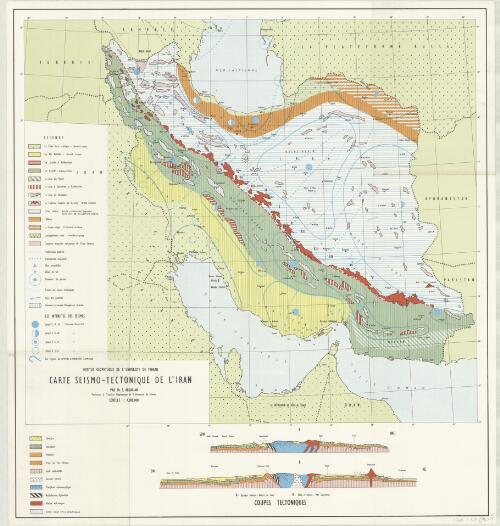 Carte seismo-tectonique de L'Iran [cartographic material] / par S. Abdalian