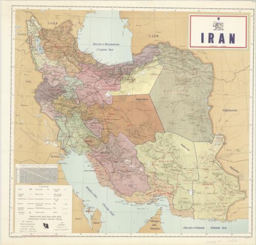 Iran political map [cartographic material] / Plan Organization, National Cartographic Centre