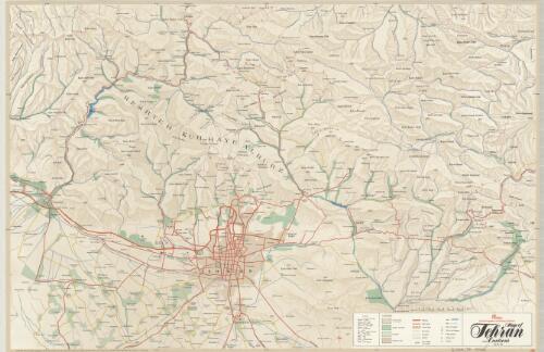 Map of Tehran and environs / Sahab Geographic & Drafting Institute