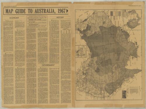 Map guide to Australia / cartography by H.E.C. Robinson ; text was prepared by Professor John Andrews, Dr T. M. Perry, Dr Victor Prescott