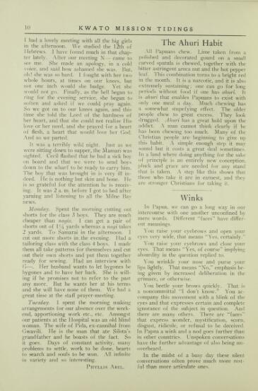 Kwato Mission Tidings Vol X No 26 January 1932