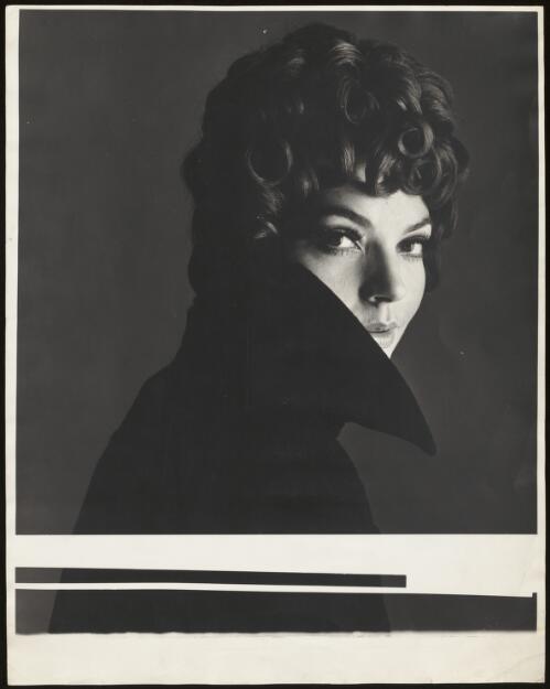 Model with dark curly hair, approximately 1960, 2 / Athol Shmith