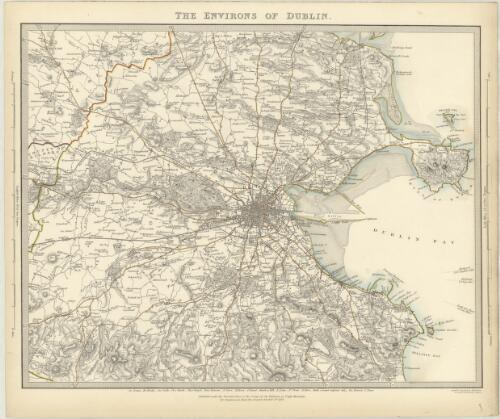 Environs of Dublin. [cartographic material] / J. & C. Walker, sculpt