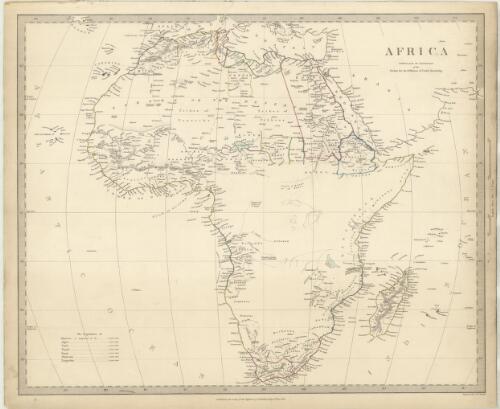 Africa [cartographic material] / published under the superintendence of the Society for the Diffusion of Useful Knowledge ; engraved by J. & C. Walker