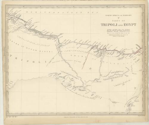 North Africa or Barbary. V, Parts of Tripoli and Egypt [cartographic material] / published under the superintendence of the Society for the Diffusion of Useful Knowledge ; engraved by J. & C. Walker