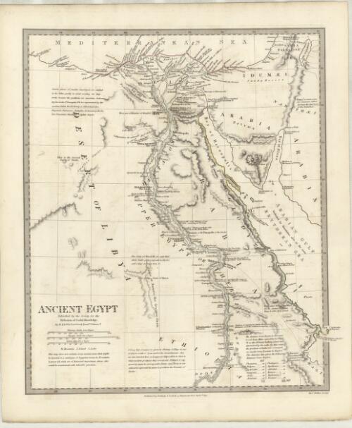 Ancient Egypt [cartographic material] / published by the Society for the Diffusion of Useful Knowledge ; by G. Long ; J. & C. Walker, Sculpt