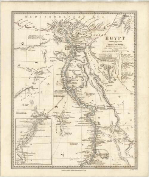Egypt [cartographic material] / published by the Society for the Diffusion of Useful Knowledge ; by G. Long ; J. & C. Walker, Sculpt