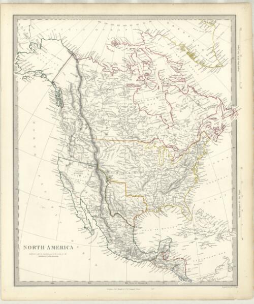 North America [cartographic material] / published under the superintendence of the Society for the Diffusion of Useful Knowledge ; engraved by J. & C. Walker