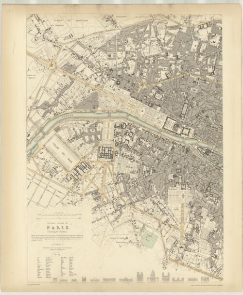 Western Division of Paris, Containing the Quartiers. [cartographic material] / J. & C. Walker, sculpt