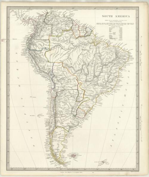 South America [cartographic material] / published under the superintendence of the Society for the Diffusion of Useful Knowledge ; engraved by J. & C. Walker