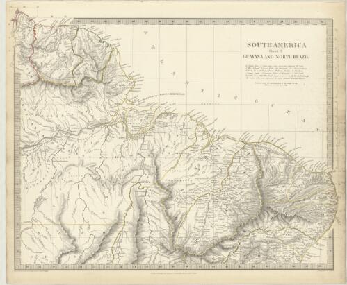 South America. Sheet II, Guyana and North Brazil [cartographic material] / published under the superintendence of the Society for the Diffusion of Useful Knowledge ; engraved by J. & C. Walker