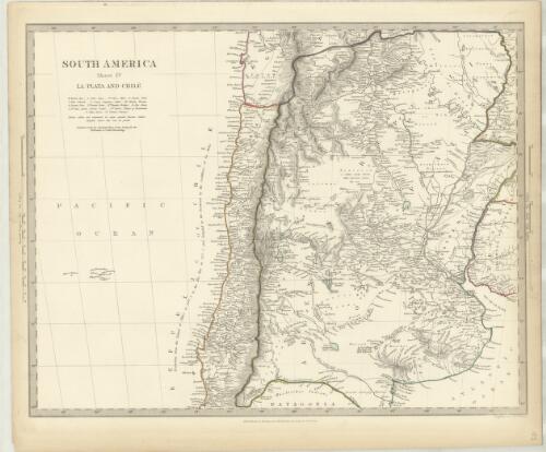 South America. Sheet IV, La Plata and Chilé [cartographic material] / published under the superintendence of the Society for the Diffusion of Useful Knowledge ; engraved by J. & C. Walker