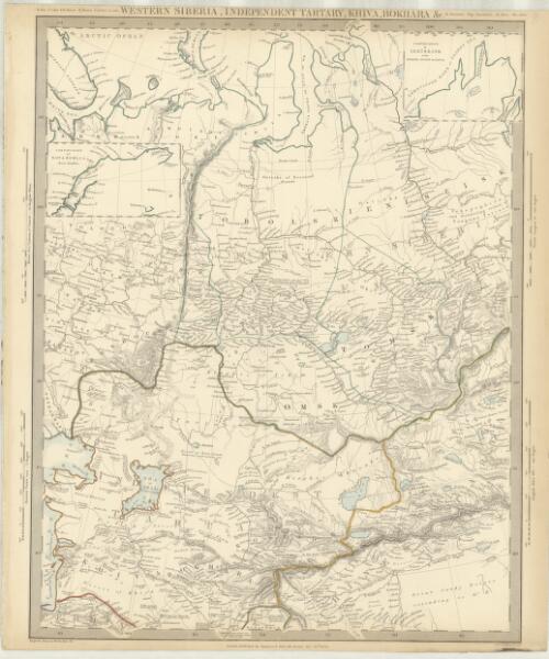 Western Siberia, Independent Tartary, Khiva, Bokhara &c. [cartographic material] / J. & C. Walker, sculpt