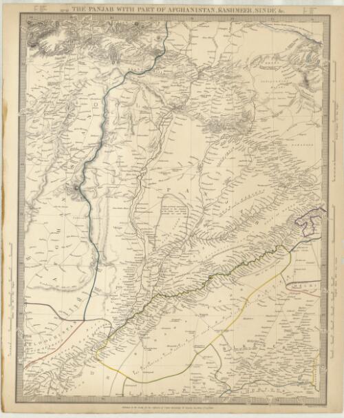 The Panjab with part of Afghanistan, Kashmeer, Sinde &c.. [cartographic material] / J. & C. Walker, sculpt