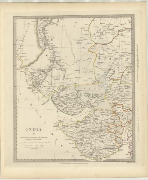 India V. [cartographic material] / J. & C. Walker, sculpt