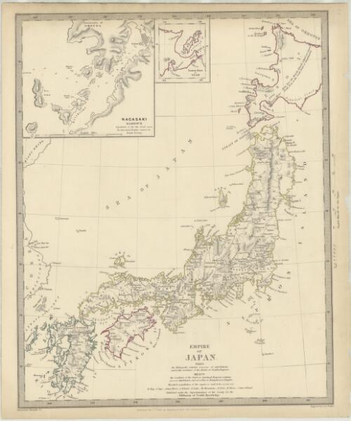 Empire of Japan. [cartographic material] / J. & C. Walker, sculpt