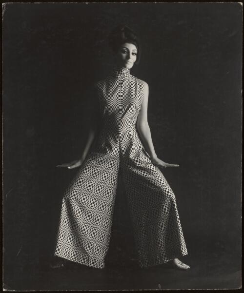 Model in a leisure suit photographed for Madame Weigel Patterns / Athol Shmith