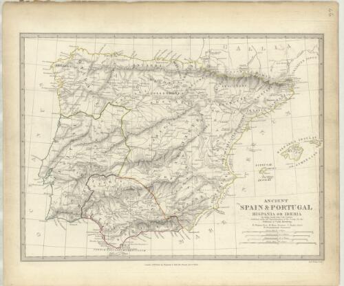 Ancient Spain & Portugal, Hispania or Iberia [cartographic material] / by Philip Smith