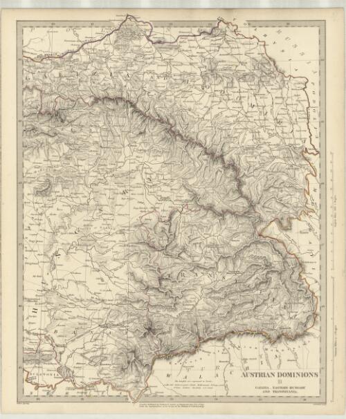 Austrian Dominions II, Galizia, Eastern Hungary and Transylvania [cartographic material] / J. & C. Walker, sculpt