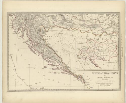 Austrian Dominions III, Croatia, Sclavonia and Dalmatia [cartographic material] / J. & C. Walker, sculpt