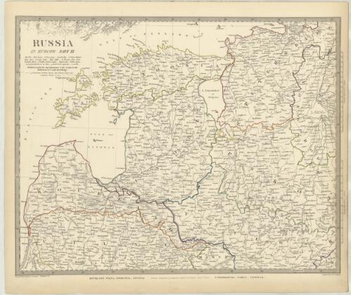 Russia in Europe Part III [cartographic material] / J. & C. Walker, sculpt