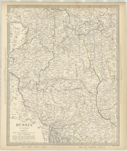 Russia in Europe Part V [cartographic material] / J. & C. Walker, sculpt