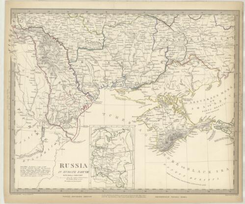 Russia in Europe Part VIII : with small index map [cartographic material] / J. & C. Walker, sculpt