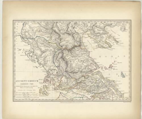 Ancient Greece Northern Part [cartographic material] / J. & C. Walker, sculpt