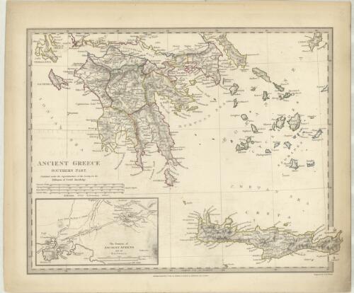 Ancient Greece Southern Part [cartographic material] / J. & C. Walker, sculpt