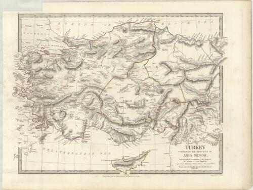 Turkey containing the provinces in Asia Minor [cartographic material] / J. & C. Walker, sculpt