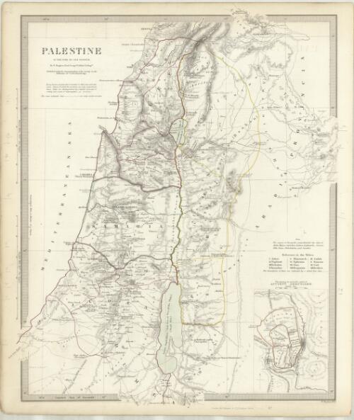 Palestine in the time of our Saviour [cartographic material] / by W. Hughes