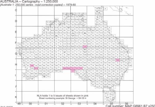 [Australia 1:250,000 series : road correction copies] / Division of ational Mapping