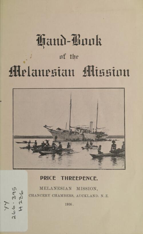 Hand-book of the Melanesian Mission