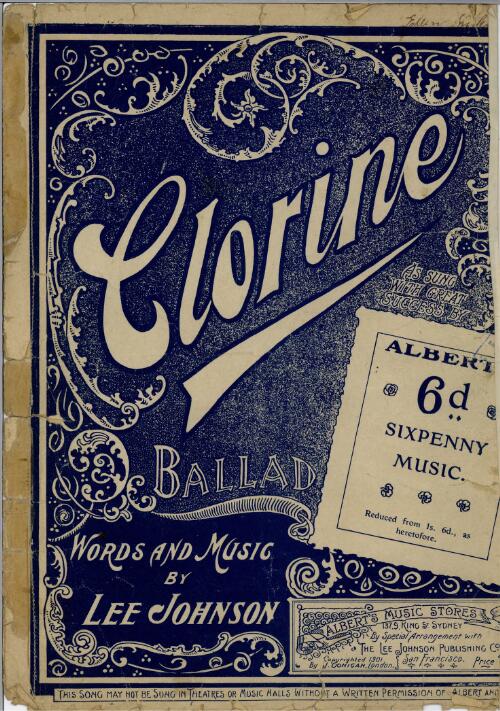 Clorine [music] : ballad / words and music by Lee Johnson
