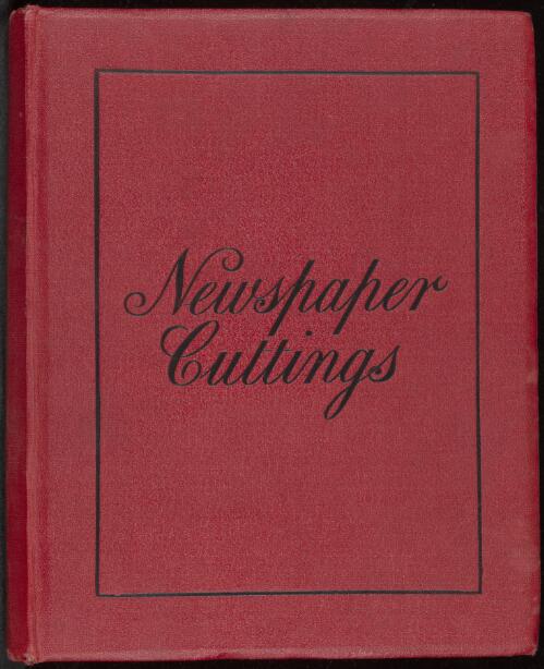 Cutting book, 1895-1922 [manuscript]