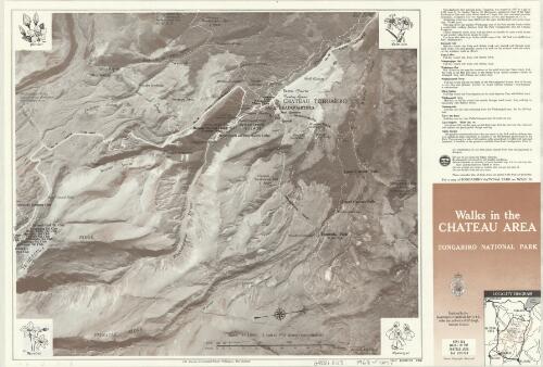 Walks in the Chateau area [cartographic material] : Tongariro National Park