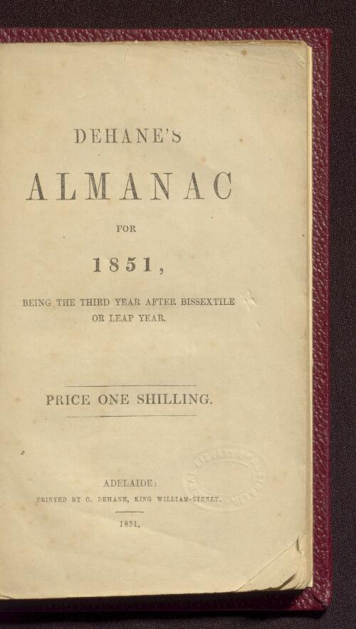 Dehane's almanac