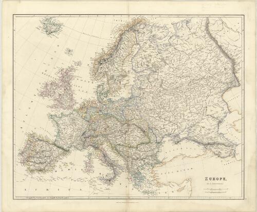 Europe [cartographic material] / by J. Arrowsmith