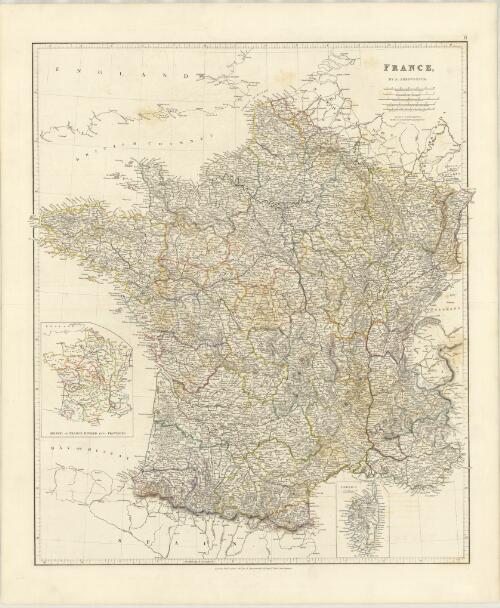 France [cartographic material] / by J. Arrowsmith