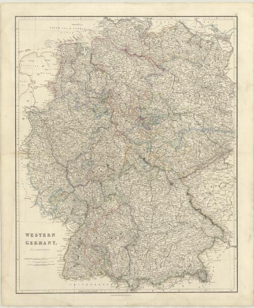 Western Germany [cartographic material] / by J. Arrowsmith