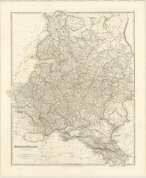 Russia & Poland [cartographic material] / by J. Arrowsmith