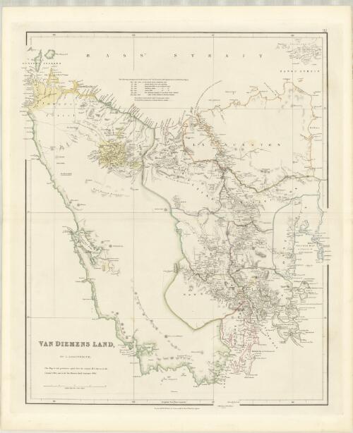 Van Diemens  Land [cartographic material] / by J. Arrowsmith