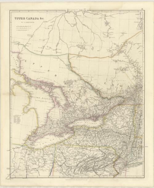 Upper Canada &c. [cartographic material] / by J. Arrowsmith