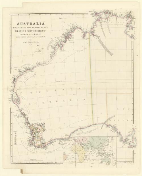 Australia [cartographic material] : from surveys made by order of the British Government combined with those of d'Entrecasteaux , Baudin, Freycinet & C. / by John Arrowsmith, 1842