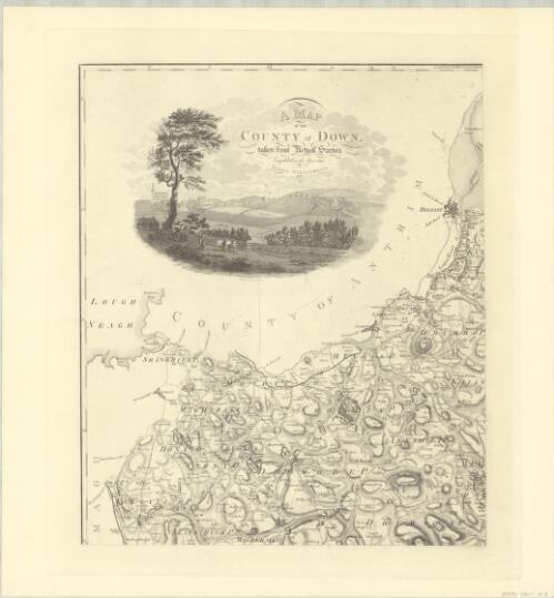 A map of the County of Down [cartographic material] : taken from actual survey completed in the year 1810 / by James Williamson