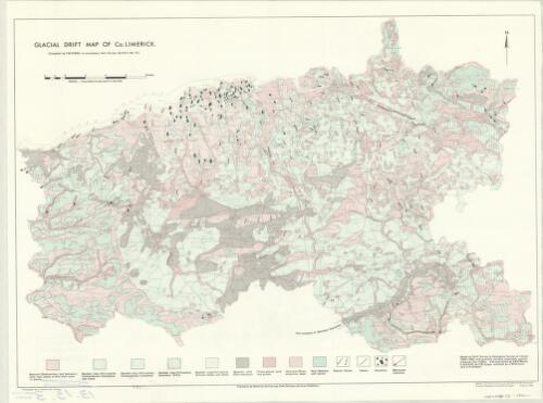 Glacial drift map of Co. Limerick / compiled by F.M. Synge to accompany Soil Survey Bulletin No. 16 ; cartography by A.J. Walsh and J. Lynch